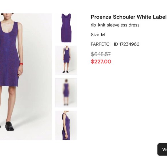 Proenza Schouler White Label rib-knit sleeveless dress - Picture 3 of 4